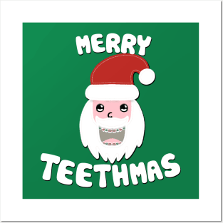 Santa (Merry Teethmas) Posters and Art